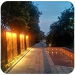 公園雕塑景觀(guān)亮化怎樣做？——洗墻燈如何安裝固定？